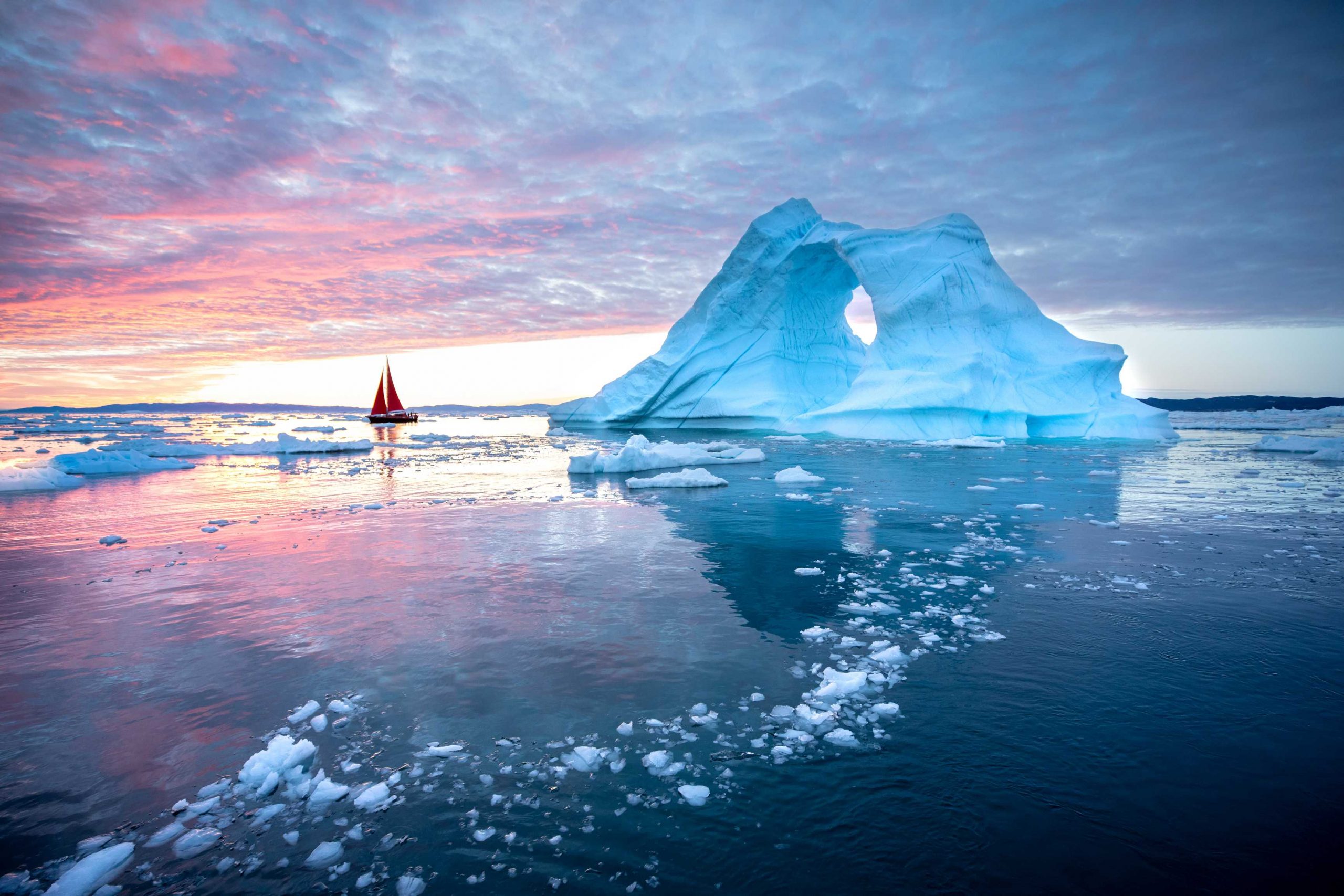 Custom-Travel-Planner-Network-Greenland-Red-Sailboat-Beautiful